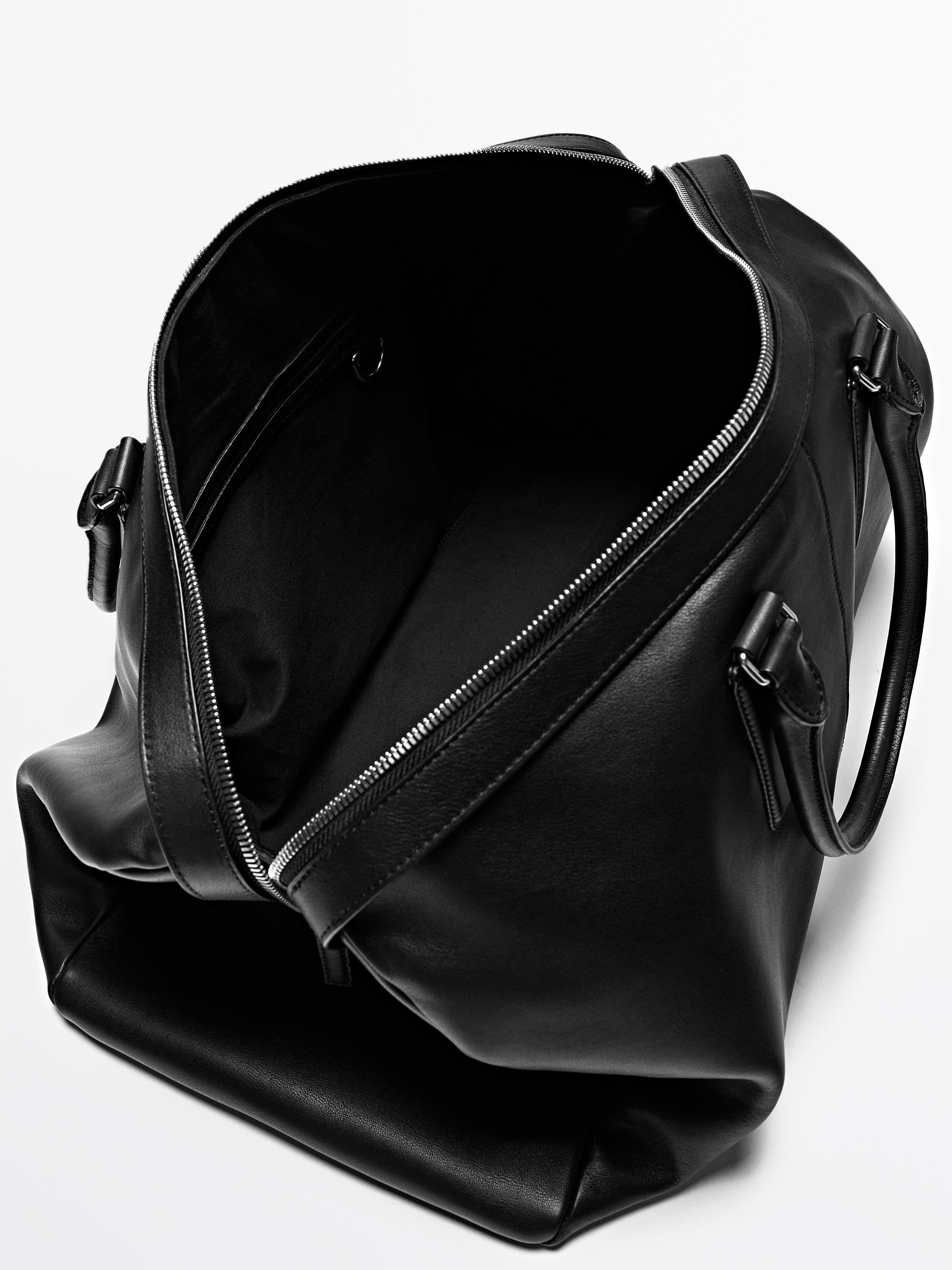 Nappa leather travel bag